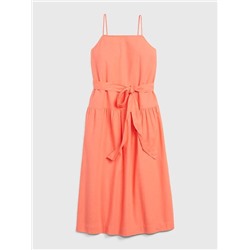 Apronneck Maxi Dress in Linen