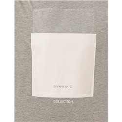 Gri Melanj Slim Fit Bisiklet Yaka Tişört
