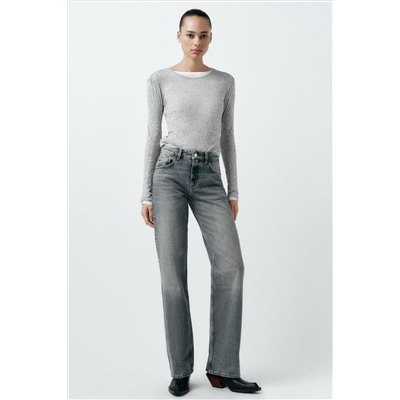 TRF WIDE-LEG MID-RISE FULL LENGTH JEANS