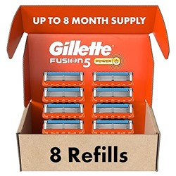 Fusion5 Power Razor Blades for Men, 5-Blade Razor Refills, 8 Count
