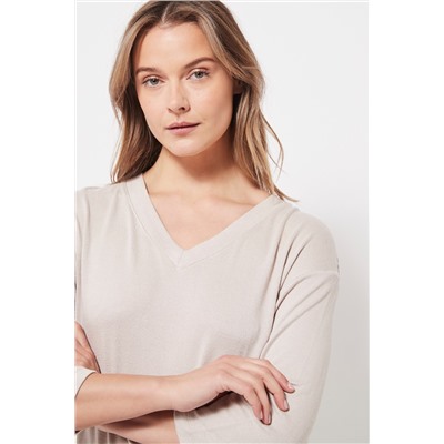 Camiseta Beige