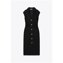 PIQUÉ SHIRT DRESS