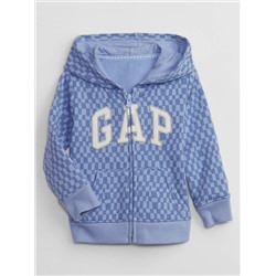babyGap Logo Print Zip Hoodie