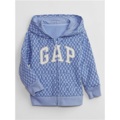 babyGap Logo Print Zip Hoodie