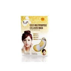 Коллагеновые маски-дольки для кожи вокруг глаз "4 в 1" от MOODS 10 пар / MOODS gold multipurpose collagen eye masks 6gx10pcs