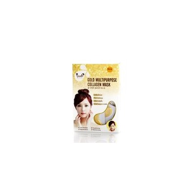Коллагеновые маски-дольки для кожи вокруг глаз "4 в 1" от MOODS 10 пар / MOODS gold multipurpose collagen eye masks 6gx10pcs