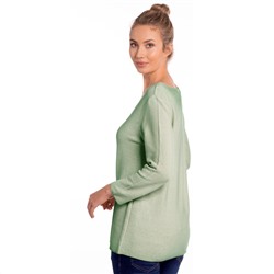 Damen Strickpullover mit Oil-Washed-Effekt
