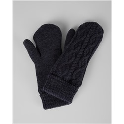 CABLE KNIT MITTENS