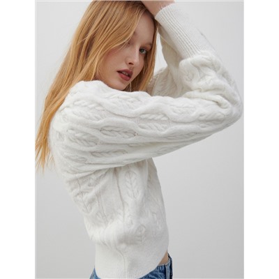 Pullover mit Zopfmuster