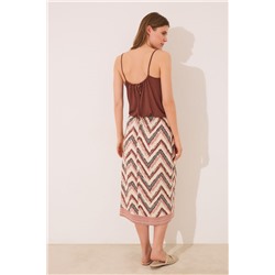 Pareo midi estampado tribal