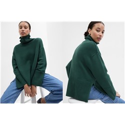 24/7 Split-Hem Turtleneck Sweater