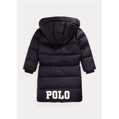 Girls 2-6x Water-Repellent Long Down Jacket