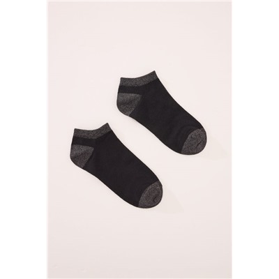 Calcetines cortos negros lurex