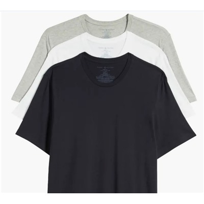 Pack of 3 Classic Cotton Crewneck T-Shirt Tommy Hilfiger