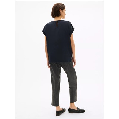 Dolman-Sleeve Crewneck Pocket T-Shirt