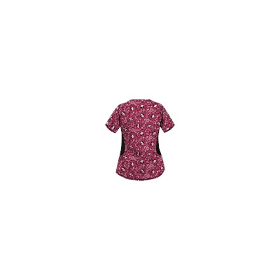 UA Bandana Pups Berry Kiss Print scrub Top