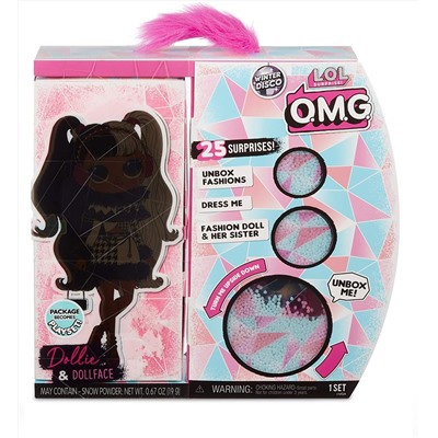 L.O.L. Surprise! O.M.G. Winter Disco Dollie Fashion Doll & Sister