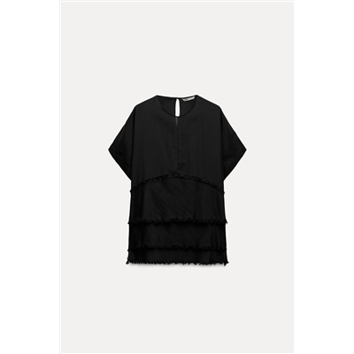 ZW COLLECTION FRAYED RUFFLE TOP