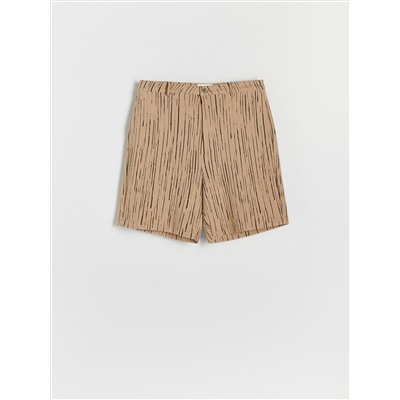 Shorts aus Struktur-Jersey im Regular-Fit
