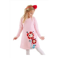 Denokids Uğur Böceği Çiçekler Kız Çocuk Elbise CFF-23K1-007