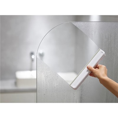 JosephJoseph  Duschabzieher "EasyStore Compact" in Grau/ Weiß - (L)25 x (B)4,5 cm
