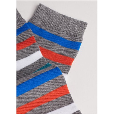 Kurze Socken mit Streifen für Jungen