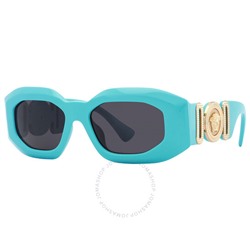 Versace  Dark Grey Irregular Men's Sunglasses