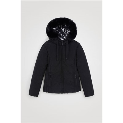 Chaqueta slim acolchada capucha