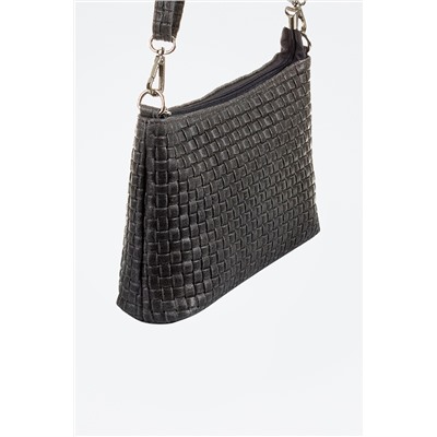 Bandolera de piel Zia - Gris