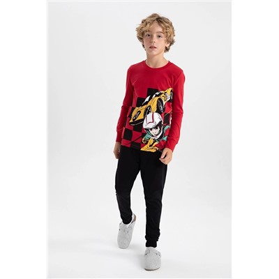 Defacto Erkek Çocuk Baskılı Uzun Kollu Pijama Takımı B2645A823AU