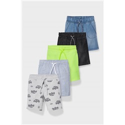 Multipack 5er - Jeans-, Sweat- und Stoffshorts