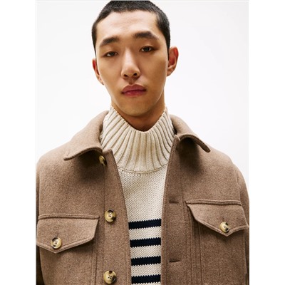 Wool-Blend Utility Jacket