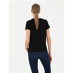 Siyah Regular Fit Basic Tişört