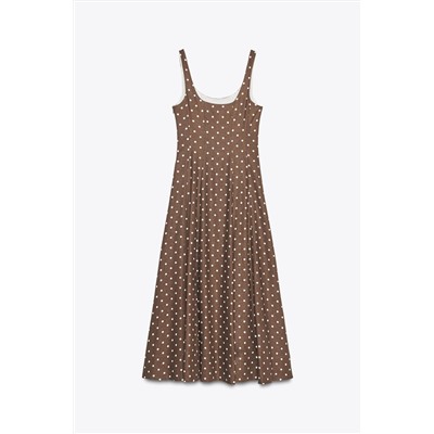 POLKA DOT MIDI DRESS