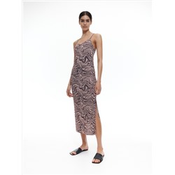 Gemustertes Midikleid
