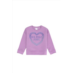 Kız Çocuk Lila Sweatshirt
