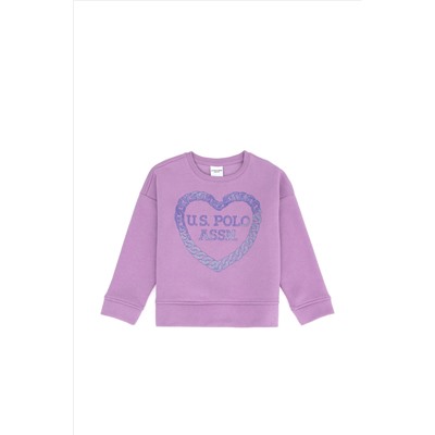 Kız Çocuk Lila Sweatshirt