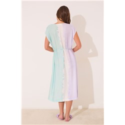 Vestido largo tie-dye viscosa