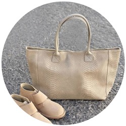Ab.Zapatos 3316 New R • Camel+PELLE 1836/2 serpiente beig АКЦИЯ