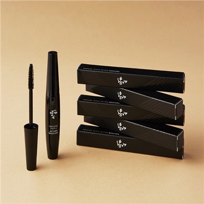 Amazing Triple Action Mascara, Черная тушь для ресниц тройного действия  (удиняет, создает объем и подкручивает без комочков)