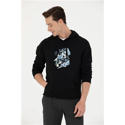 Erkek Siyah Sweatshirt