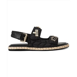 KARL LAGERFELD PARIS Women's Charlay Rue Pins Espadrille Flat Sandals