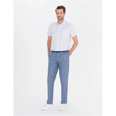Açık Mavi Regular Fit Kısa Kollu Gömlek