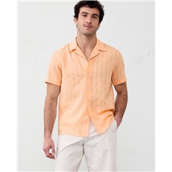 Standard Fit Textured Resort Shirt