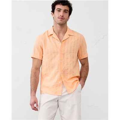 Standard Fit Textured Resort Shirt