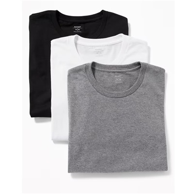 Go-Dry Crew-Neck T-Shirts 3-Pack