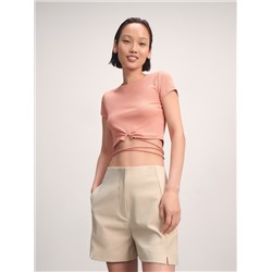 Crop Top mit Bindedetail