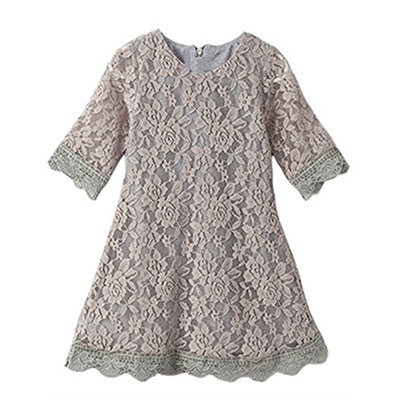 CVERRE Flower Girl Lace Dress Country Dresses Sleeves 1-6 7-16