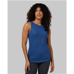 WOMEN'S SOFT RIB HIGH NECK TANK