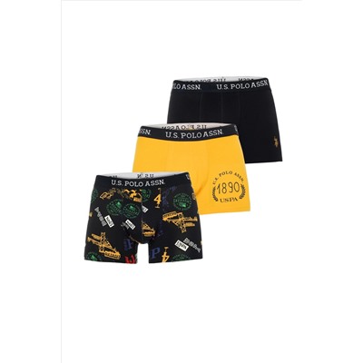 Erkek Lacivert 3'lü Boxer